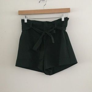 Zara dark green shorts